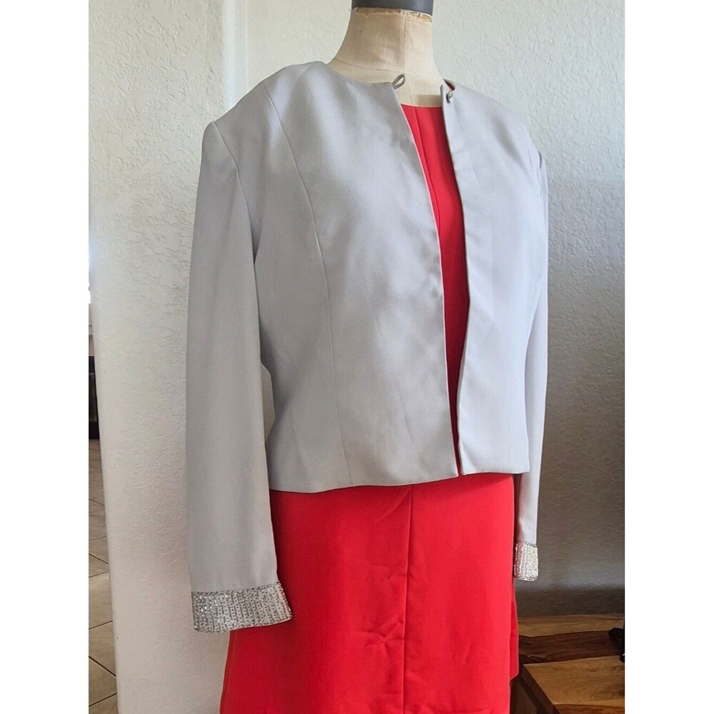 Daymor Couture, Elegant Gray Women's Jacket